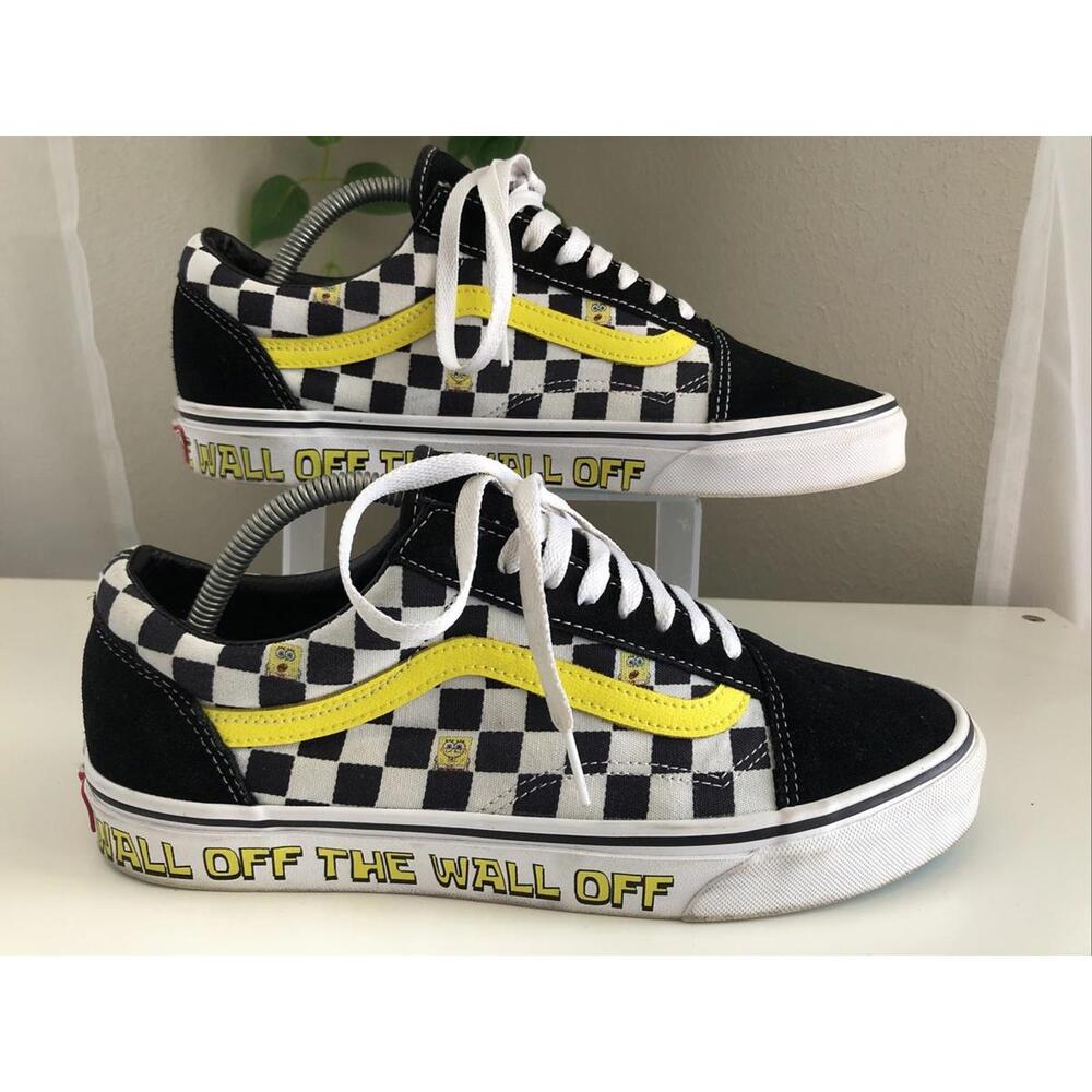Vans Shoes Men Sz 10 SpongeBob SquarePants Off The Wall P11